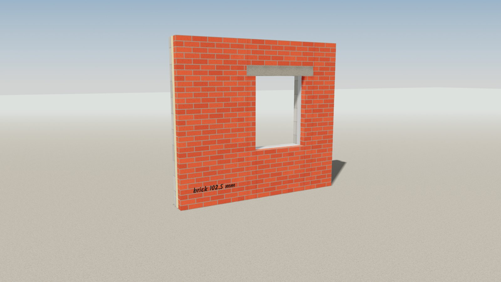 Cavity wall and ties: the finished build